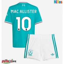 Camiseta Liverpool Alexis Mac Allister #10 Tercera Equipación para niños 2025-26 manga corta (+ pantalones cortos)